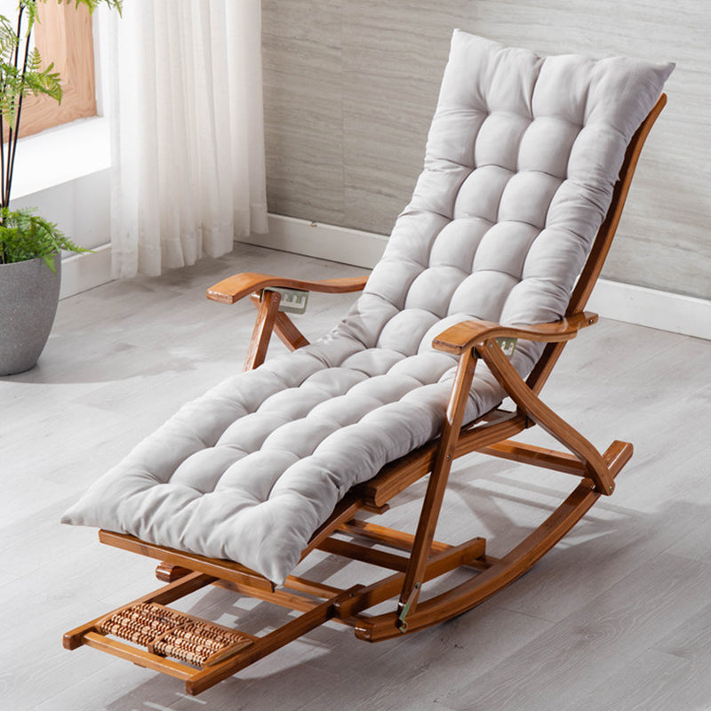 Antique Bamboo Recliner Chair Folding Recliner Chair with Cushion