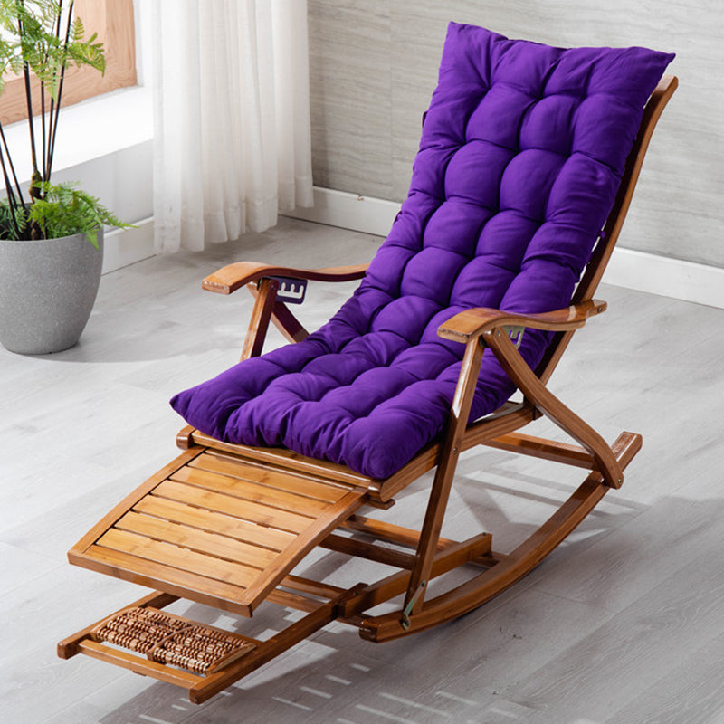 Antique Bamboo Recliner Chair Folding Recliner Chair with Cushion