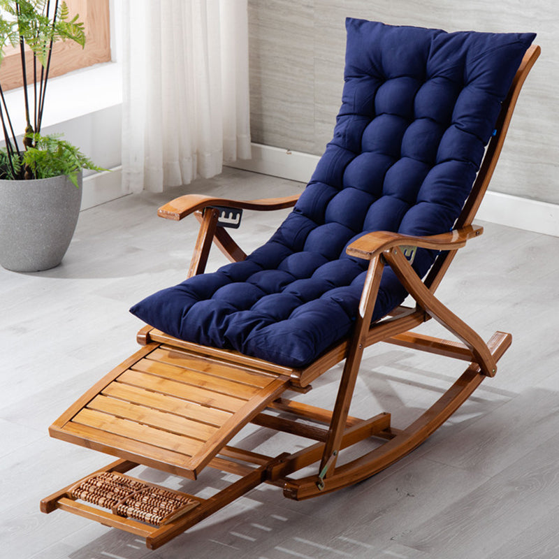 Antique Bamboo Recliner Chair Folding Recliner Chair with Cushion