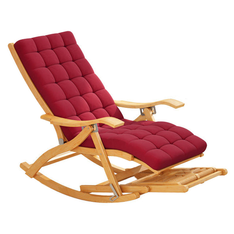 Traditional Recliner Chair Folding Rocker Chair for Living Room