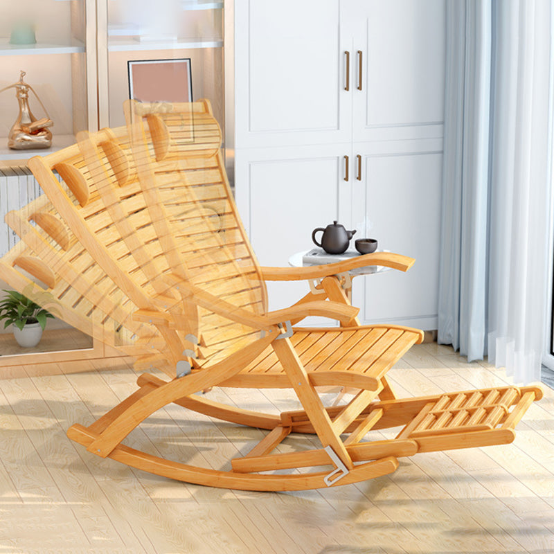 Traditional Recliner Chair Folding Rocker Chair for Living Room