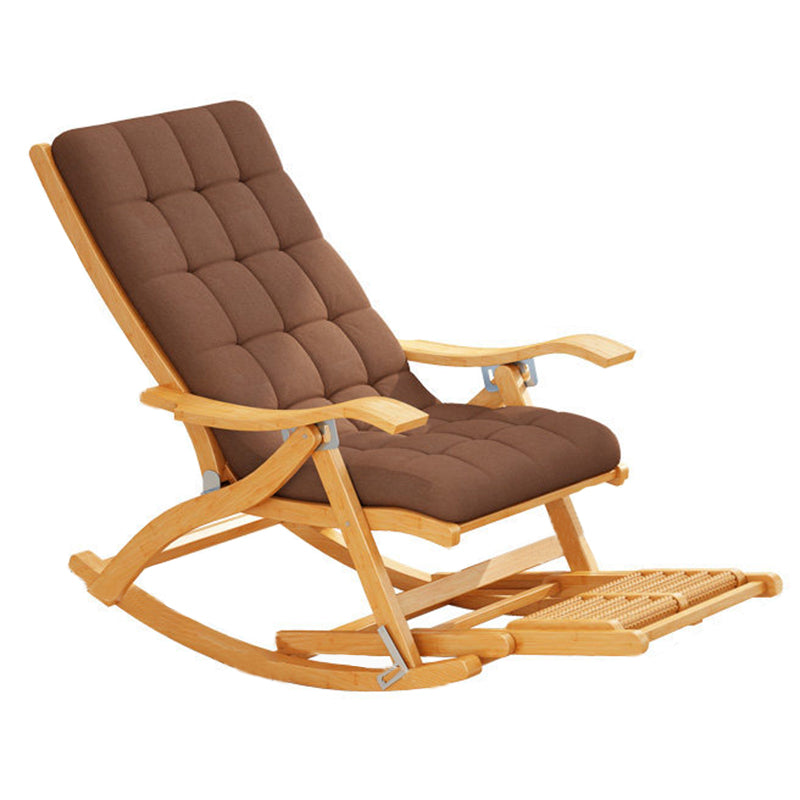 Traditional Recliner Chair Folding Rocker Chair for Living Room