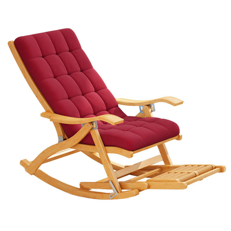 Traditional Recliner Chair Folding Rocker Chair for Living Room