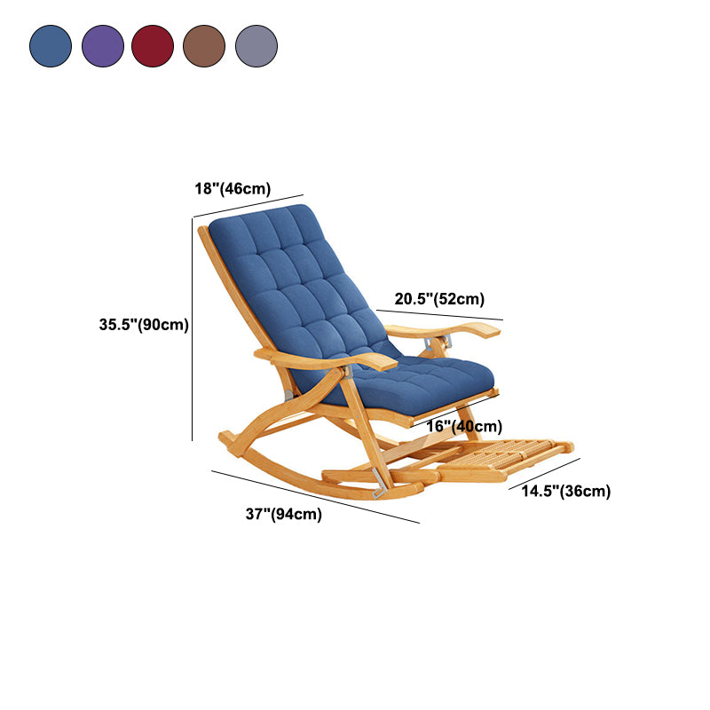Traditional Recliner Chair Folding Rocker Chair for Living Room