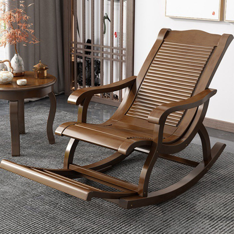 Mid-Century Modern Recliner Chair Solid Wood Recliner Chair for Living Room