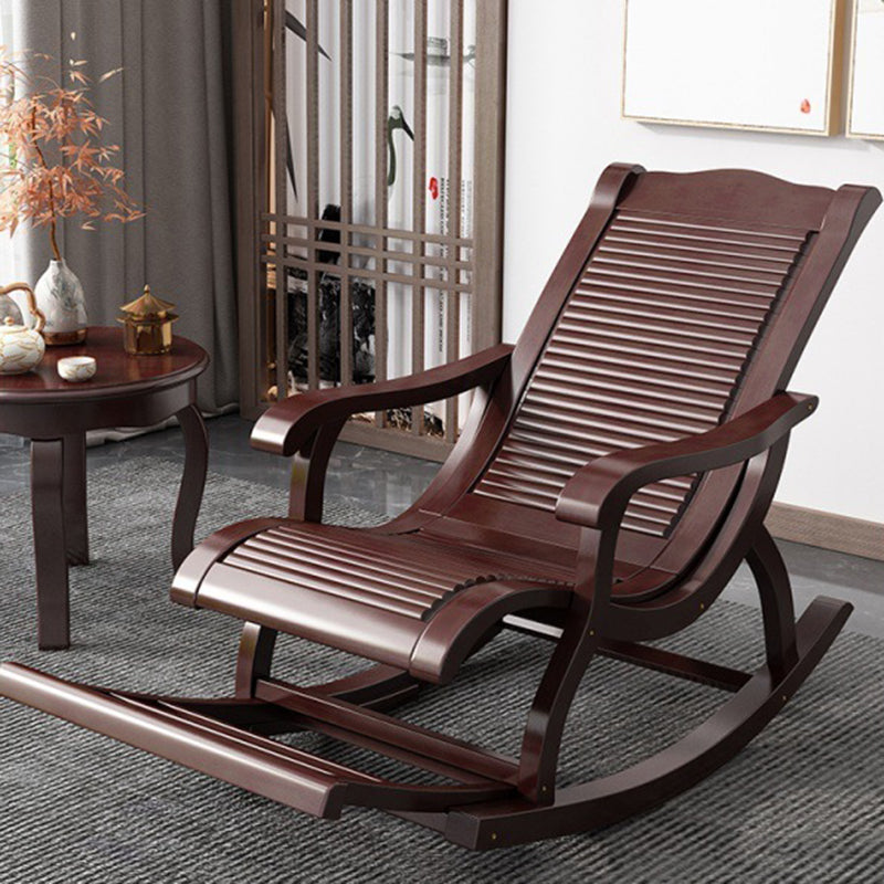 Mid-Century Modern Recliner Chair Solid Wood Recliner Chair for Living Room