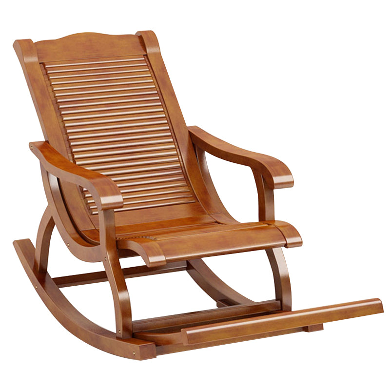 Mid-Century Modern Recliner Chair Solid Wood Recliner Chair for Living Room