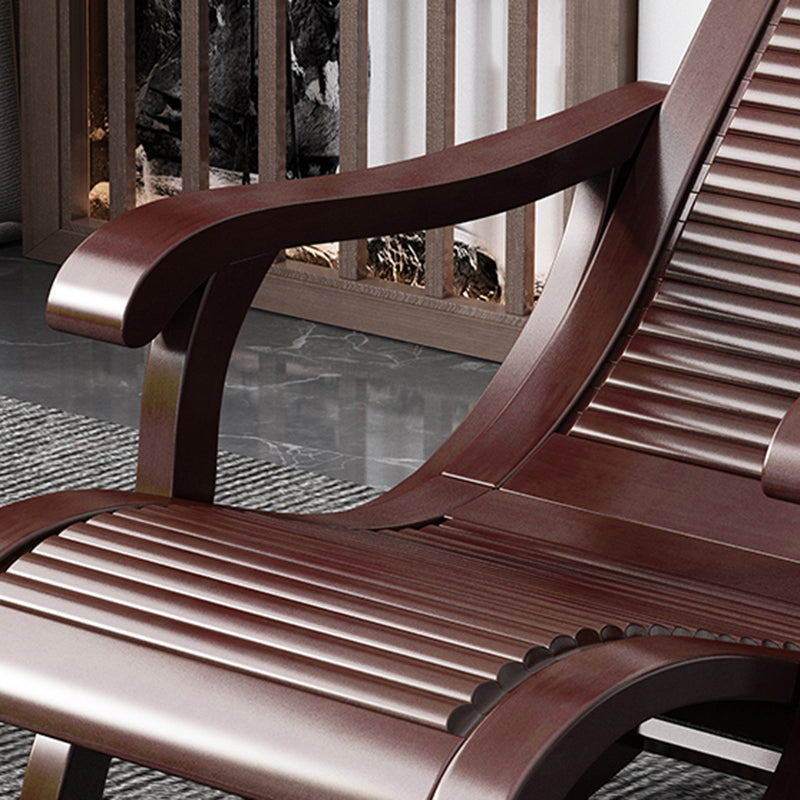 Mid-Century Modern Recliner Chair Solid Wood Recliner Chair for Living Room