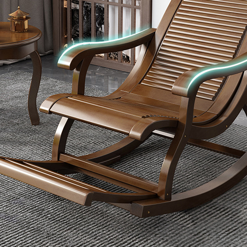Mid-Century Modern Recliner Chair Solid Wood Recliner Chair for Living Room