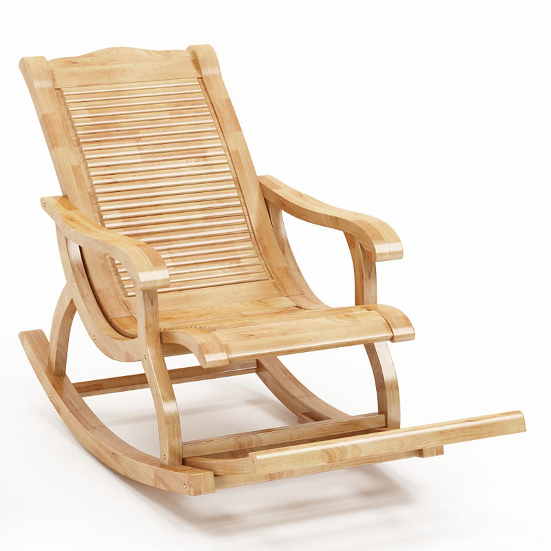 Mid-Century Modern Recliner Chair Solid Wood Recliner Chair for Living Room