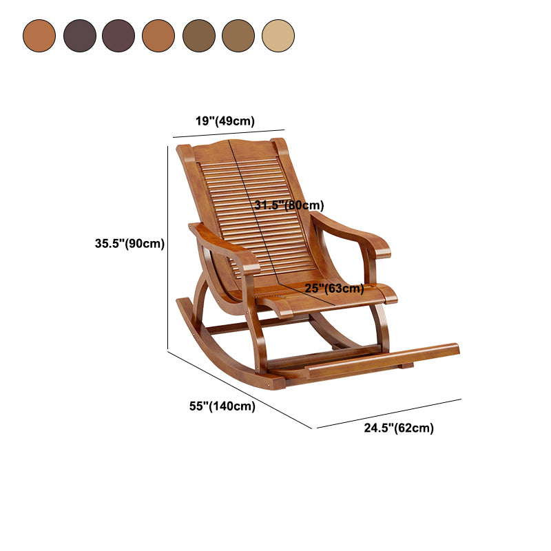 Mid-Century Modern Recliner Chair Solid Wood Recliner Chair for Living Room