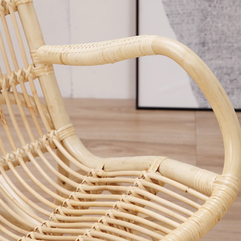 Modern Rocking Accent Chair Rattan/Wicker Rocker Chair for Balcony