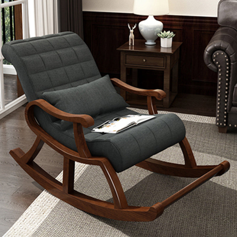 Mid-Century Recliner Chair Tufted Cushions Recliner Chair With A Lumbar Pillow