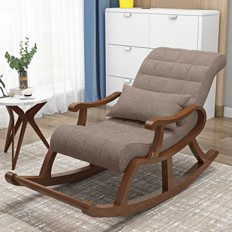 Mid-Century Modern Recliner Chair Upholstered Recliner Chair with Pillow