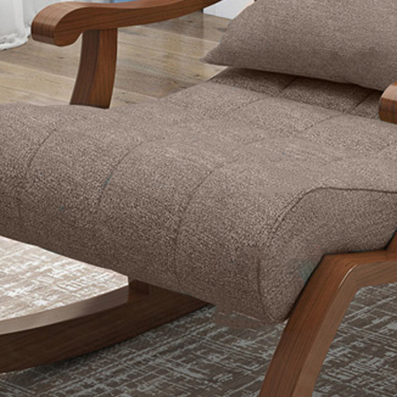 Mid-Century Modern Recliner Chair Upholstered Recliner Chair with Pillow