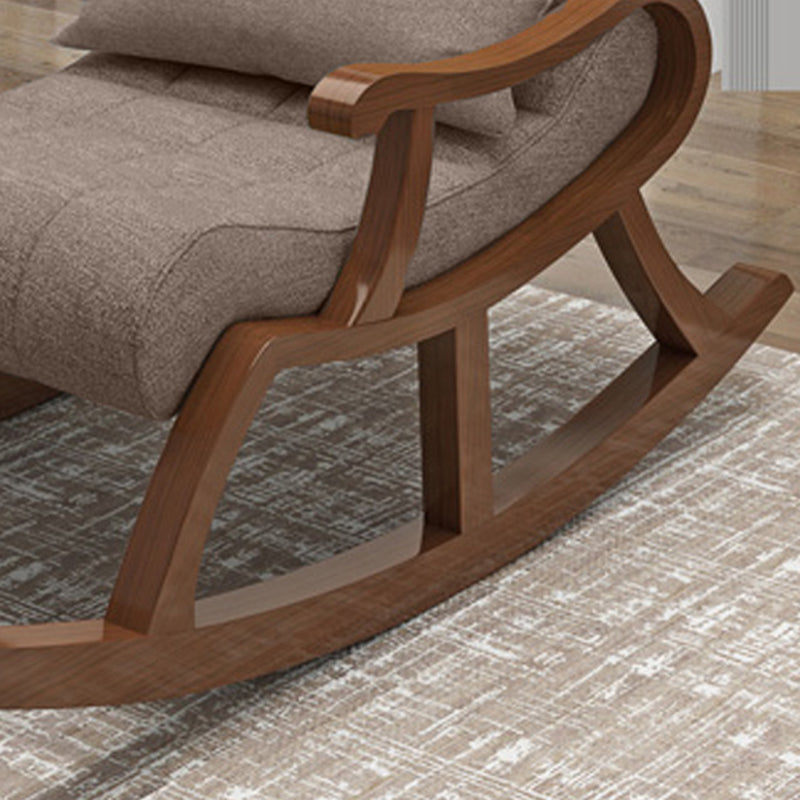 Mid-Century Modern Recliner Chair Upholstered Recliner Chair with Pillow