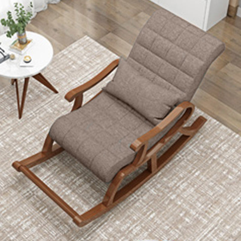 Mid-Century Modern Recliner Chair Upholstered Recliner Chair with Pillow