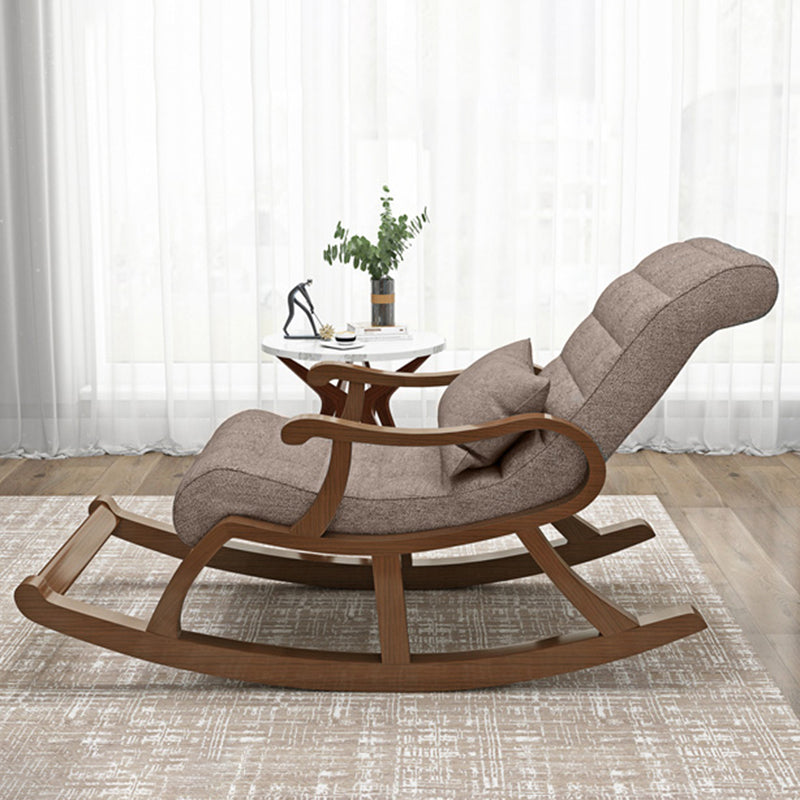 Mid-Century Modern Recliner Chair Upholstered Recliner Chair with Pillow