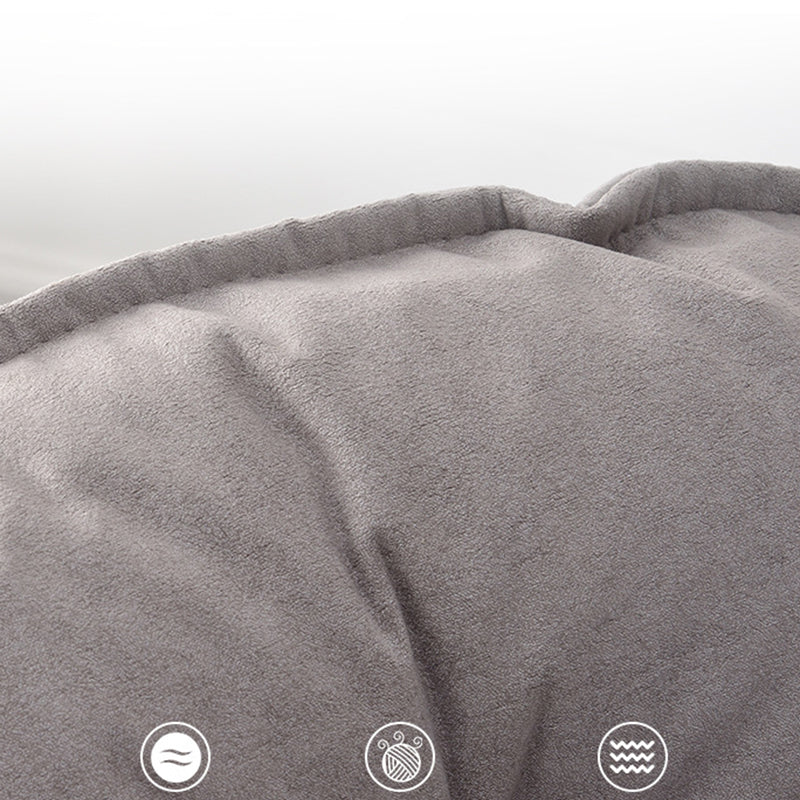 Suede Rocking Chair Contemporary Rocker Chair with Removable Cushions