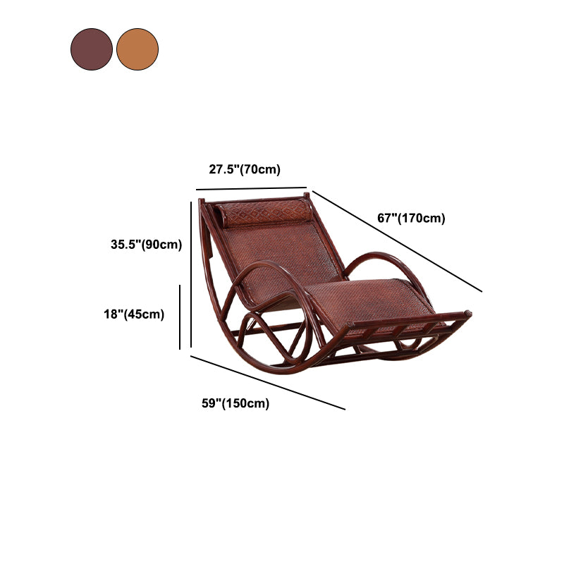 Rattan Antique Rocking Chair 27.6" x 66.9" x 35.4" Rocker Chair High Back for Living Room
