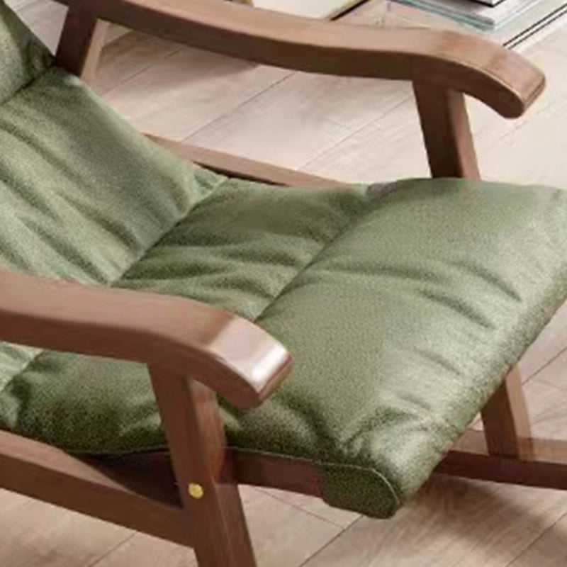 Contemporary Rocking Chair Solid Wood Rocker Chair with Padded Seat