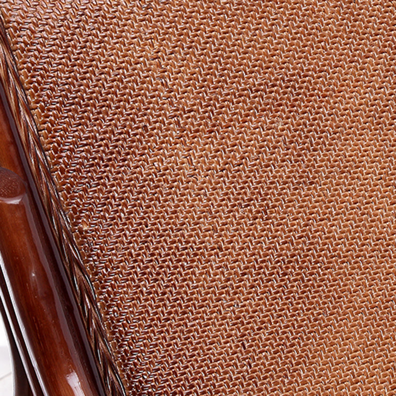 22.8" x 45.3" x 37.4" Rocking Chair Brown Rattan Rocker Chair for Living Room