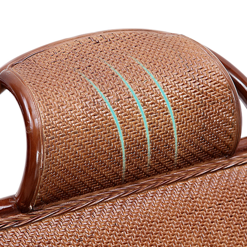 22.8" x 45.3" x 37.4" Rocking Chair Brown Rattan Rocker Chair for Living Room