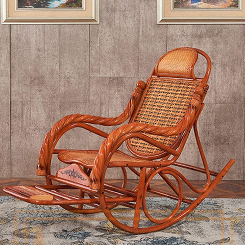 Mid Century Modern Recliner Chair Rattan/Wicker Recliner Chair for Living Room