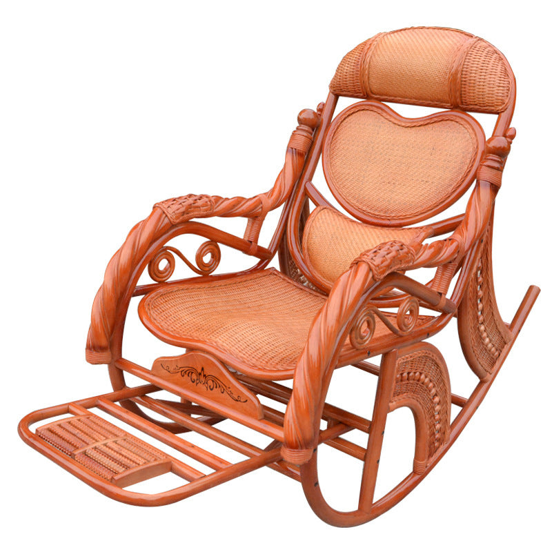 Mid Century Modern Recliner Chair Rattan/Wicker Recliner Chair for Living Room