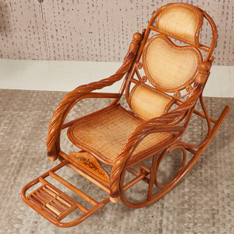 Mid Century Modern Recliner Chair Rattan/Wicker Recliner Chair for Living Room