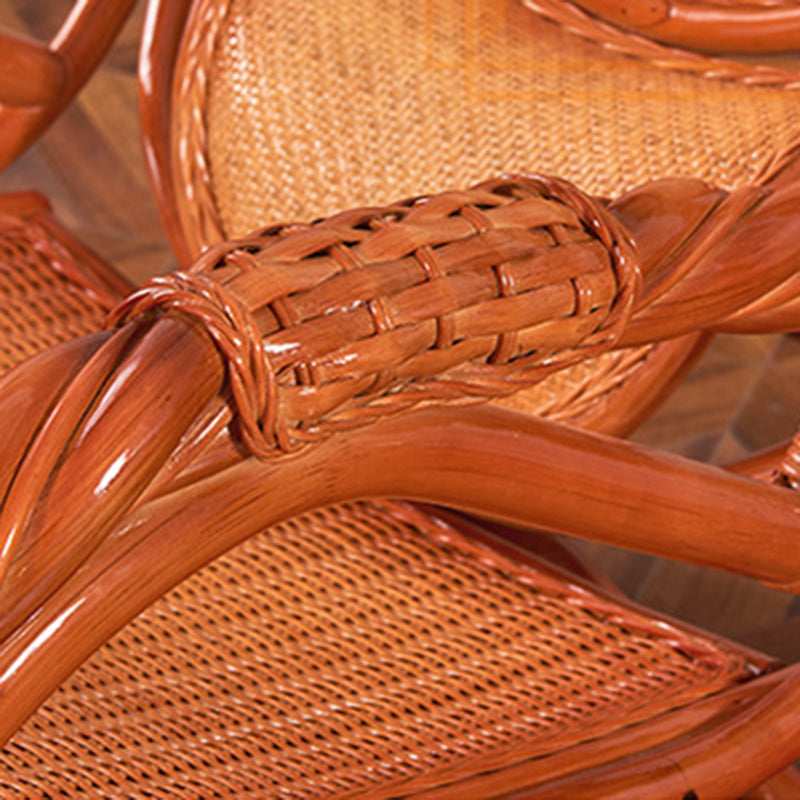 Mid Century Modern Recliner Chair Rattan/Wicker Recliner Chair for Living Room