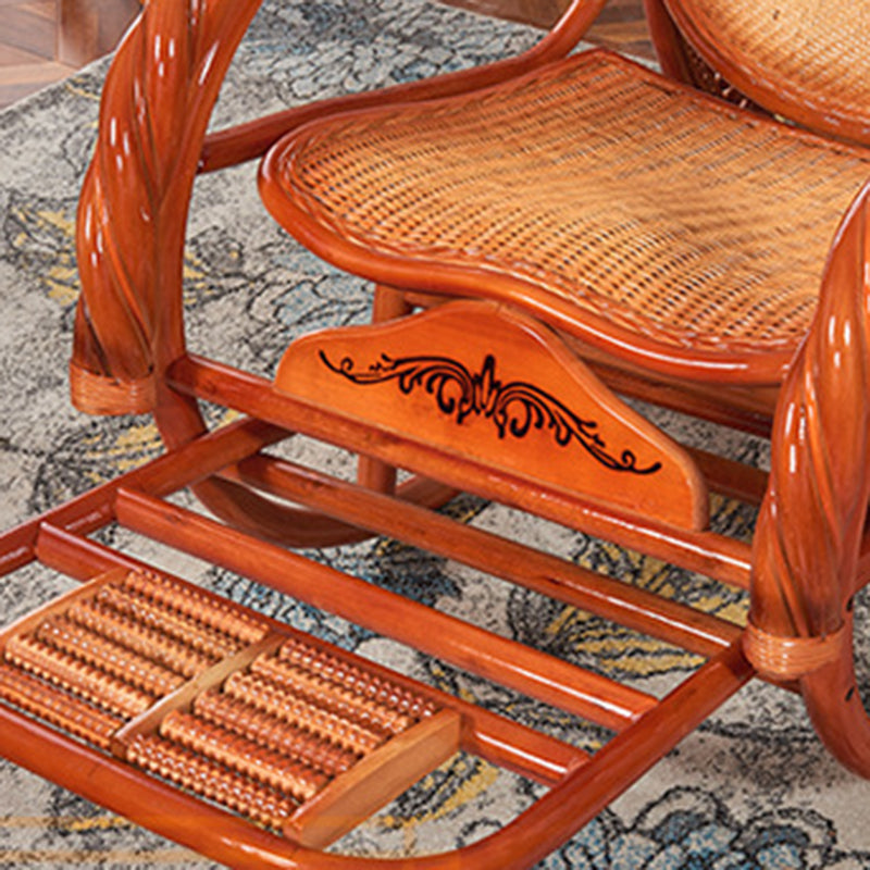 Mid Century Modern Recliner Chair Rattan/Wicker Recliner Chair for Living Room