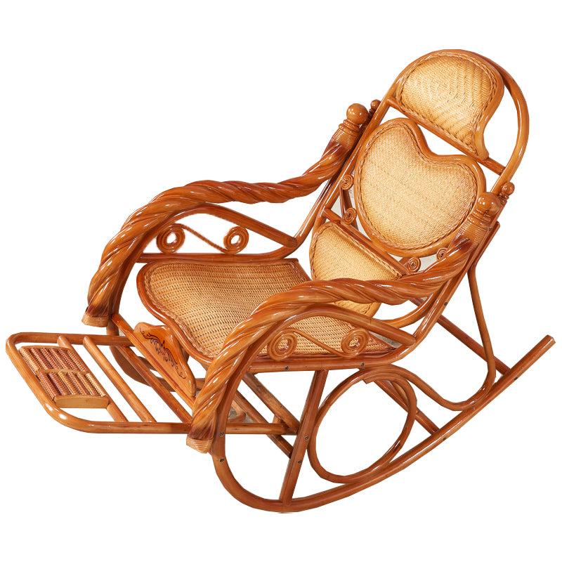 Mid Century Modern Recliner Chair Rattan/Wicker Recliner Chair for Living Room