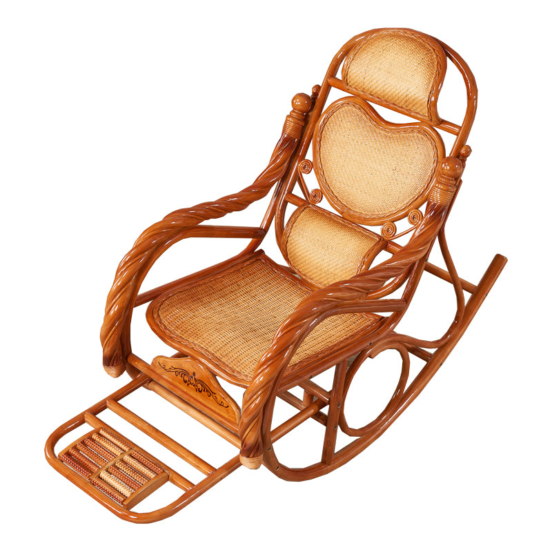 Mid Century Modern Recliner Chair Rattan/Wicker Recliner Chair for Living Room