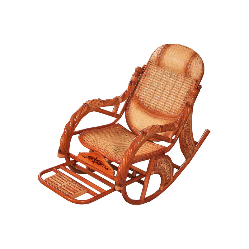 Mid Century Modern Recliner Chair Rattan/Wicker Recliner Chair for Living Room