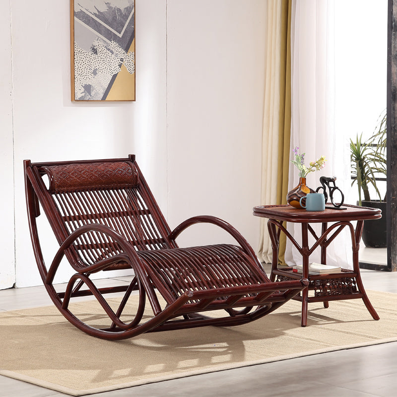 Metal Traditional Rocking Accent Chair Reclining Spindle Rocker Chair 27.6" Wide