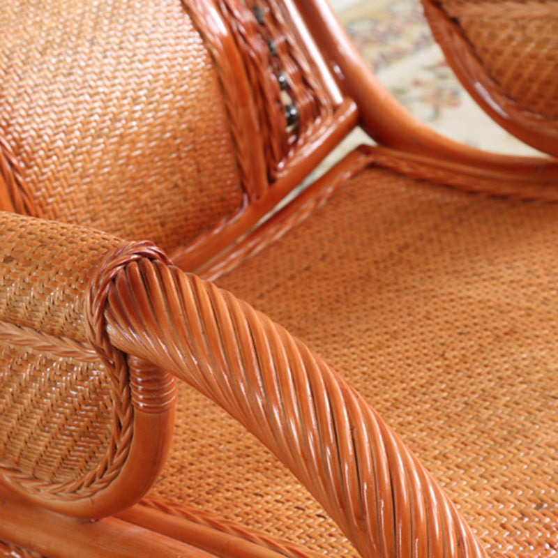 Mid Century Modern Recliner Chair Rattan/Wicker Recliner Chair for Living Room