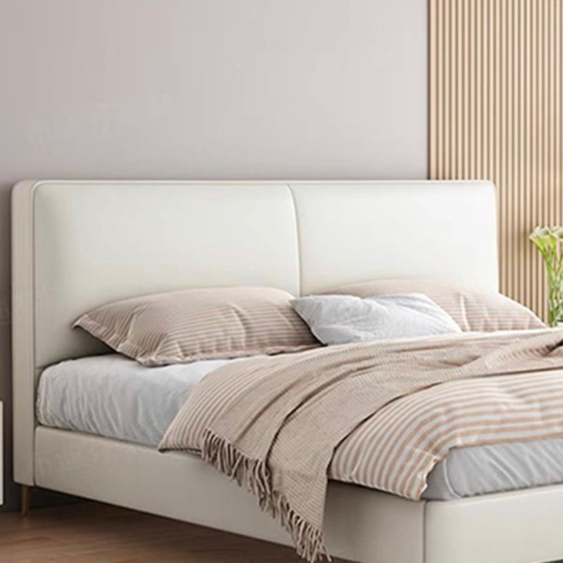 Contemporary Solid Wood with Headboard Rectangular Panel Standard Bed