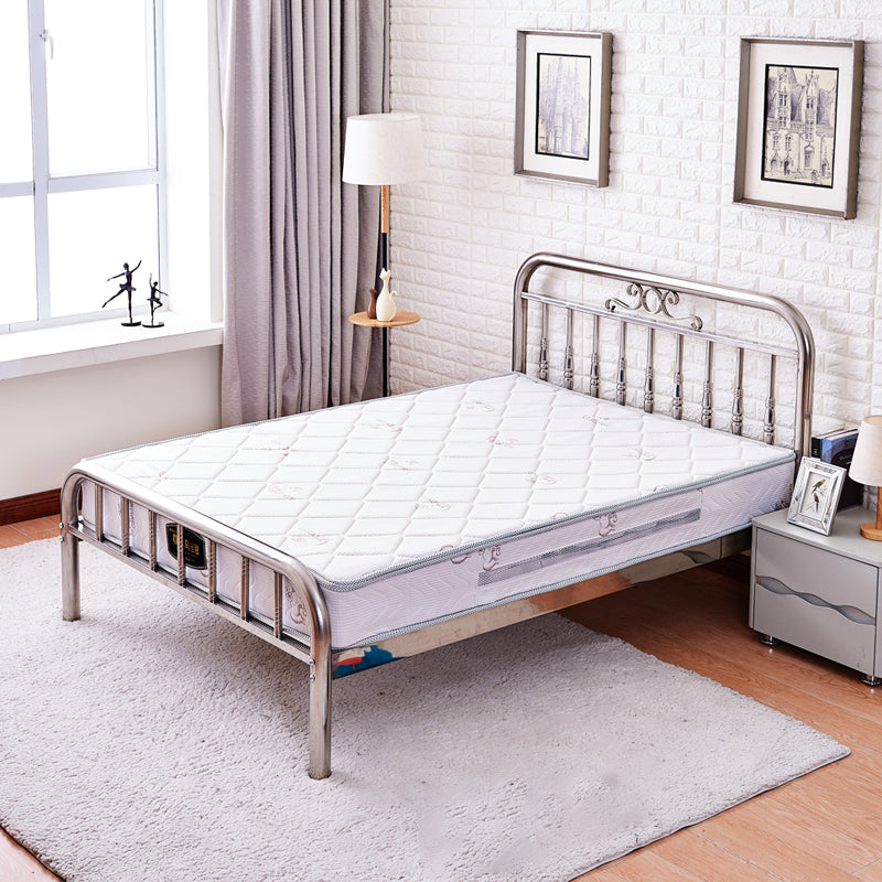 Contemporary Style Bed Frame Metal Standard Bed with Headboard