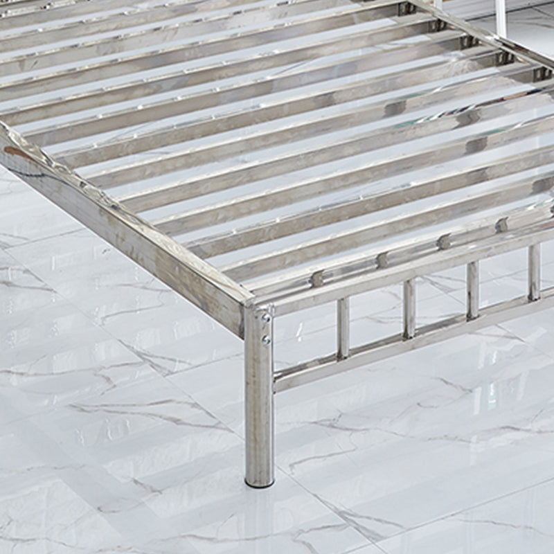 Contemporary Style Bed Frame Metal Standard Bed with Headboard