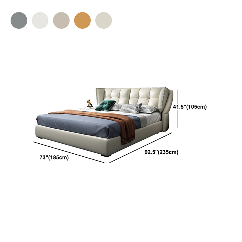 Contemporary Pine Wood Storage With Wings Lift Up Storage Wingback Bed