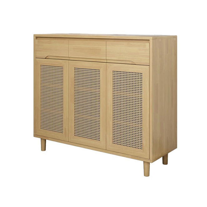 Contemporary Accent Cabinet with Drawers and Doors in Solid Wood