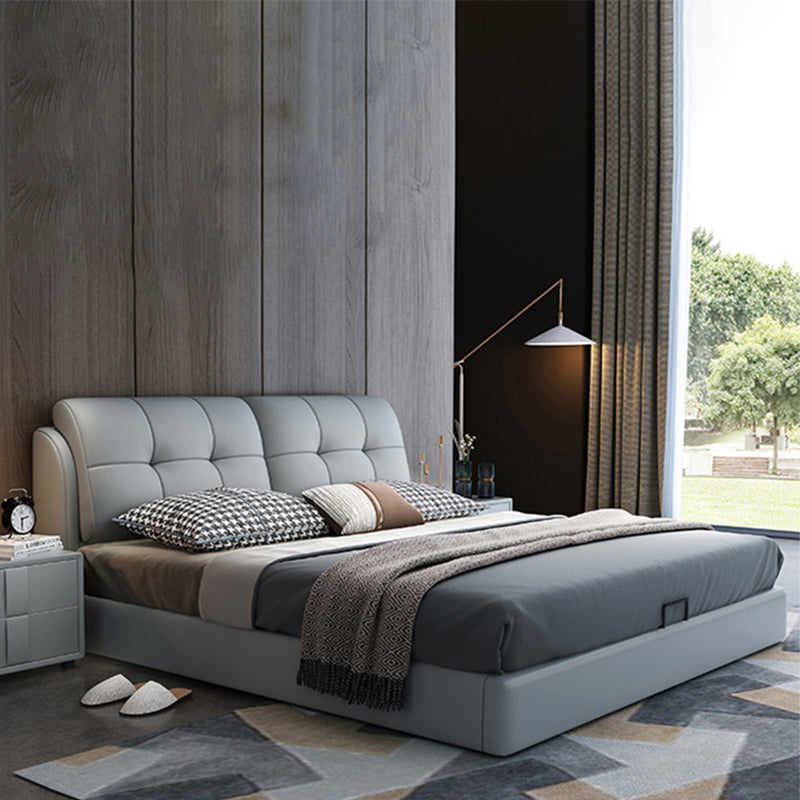 Contemporary Pine Wood Storage with Headboard Lift Up Storage Rectangular Bed Frame