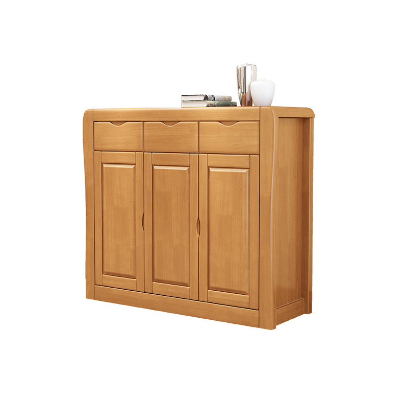 Mid-Century Modern Accent Cabinet with Doors and Drawers Cabinet