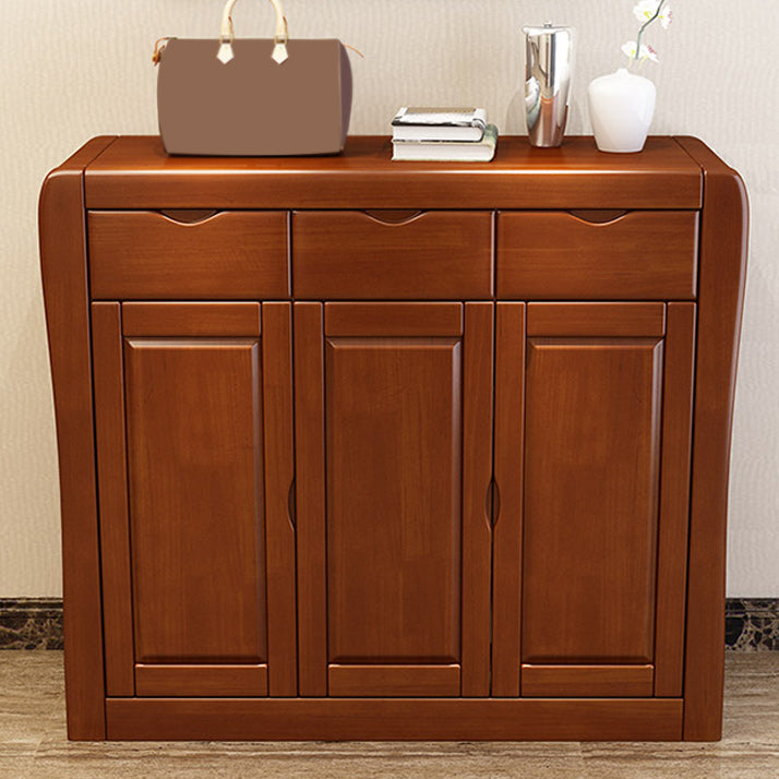 Mid-Century Modern Accent Cabinet with Doors and Drawers Cabinet