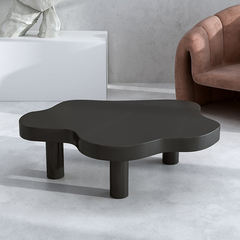 Solid Wood Cloud-Shaped Coffee Table Nordic 3 Legs Cocktail Table