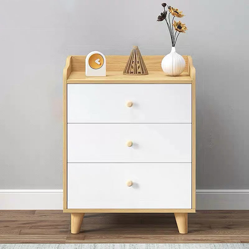Modern Rectangle Accent Cabinet Wood Knobs Cabinet with Drawer
