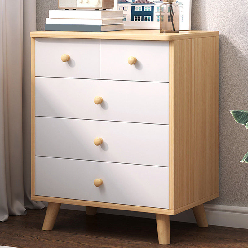 Modern Rectangle Accent Cabinet Wood Knobs Cabinet with Drawer