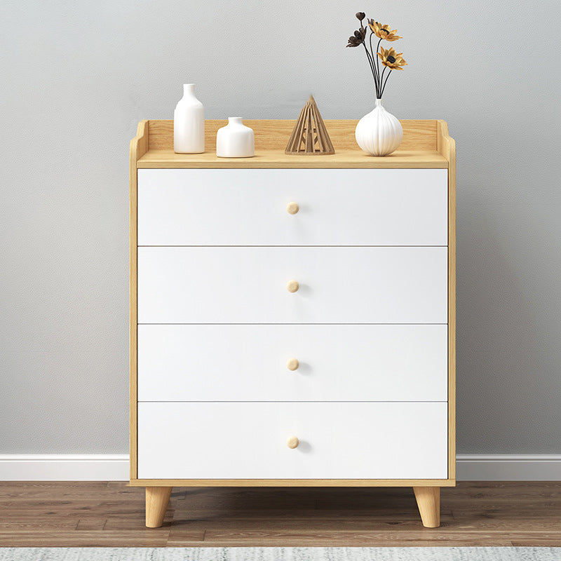 Modern Rectangle Accent Cabinet Wood Knobs Cabinet with Drawer