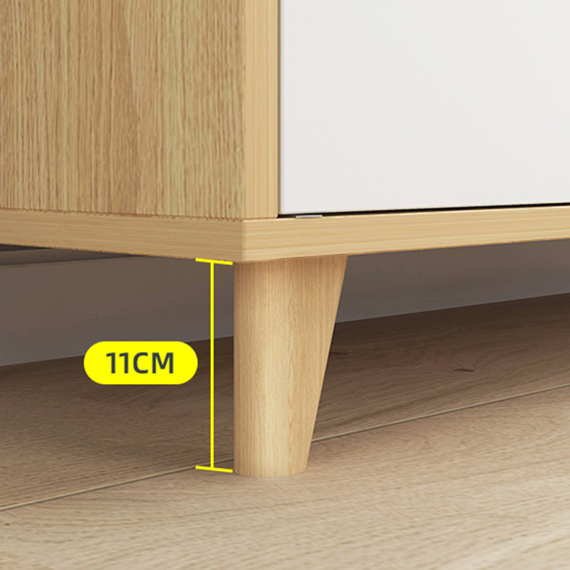 Modern Rectangle Accent Cabinet Wood Knobs Cabinet with Drawer